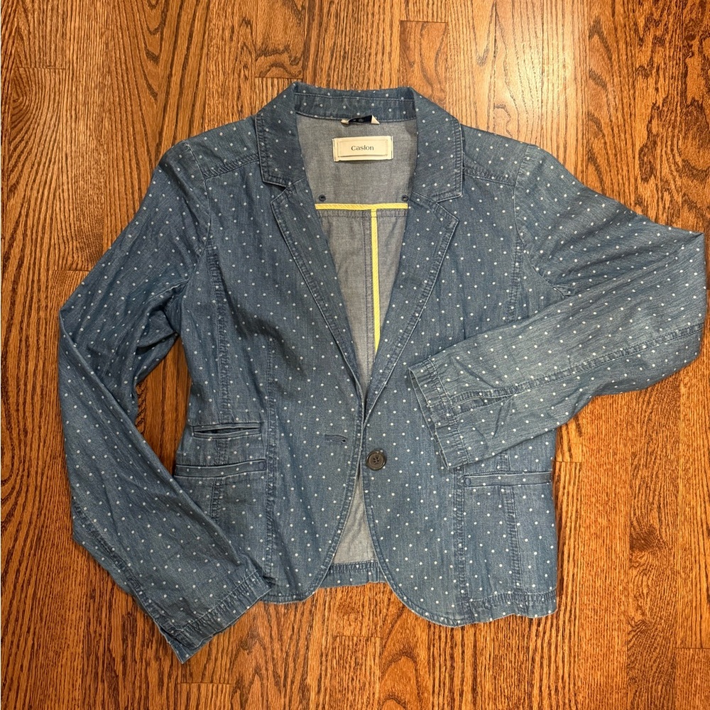 Caslon Blue Blazer Classic Suit Jacket